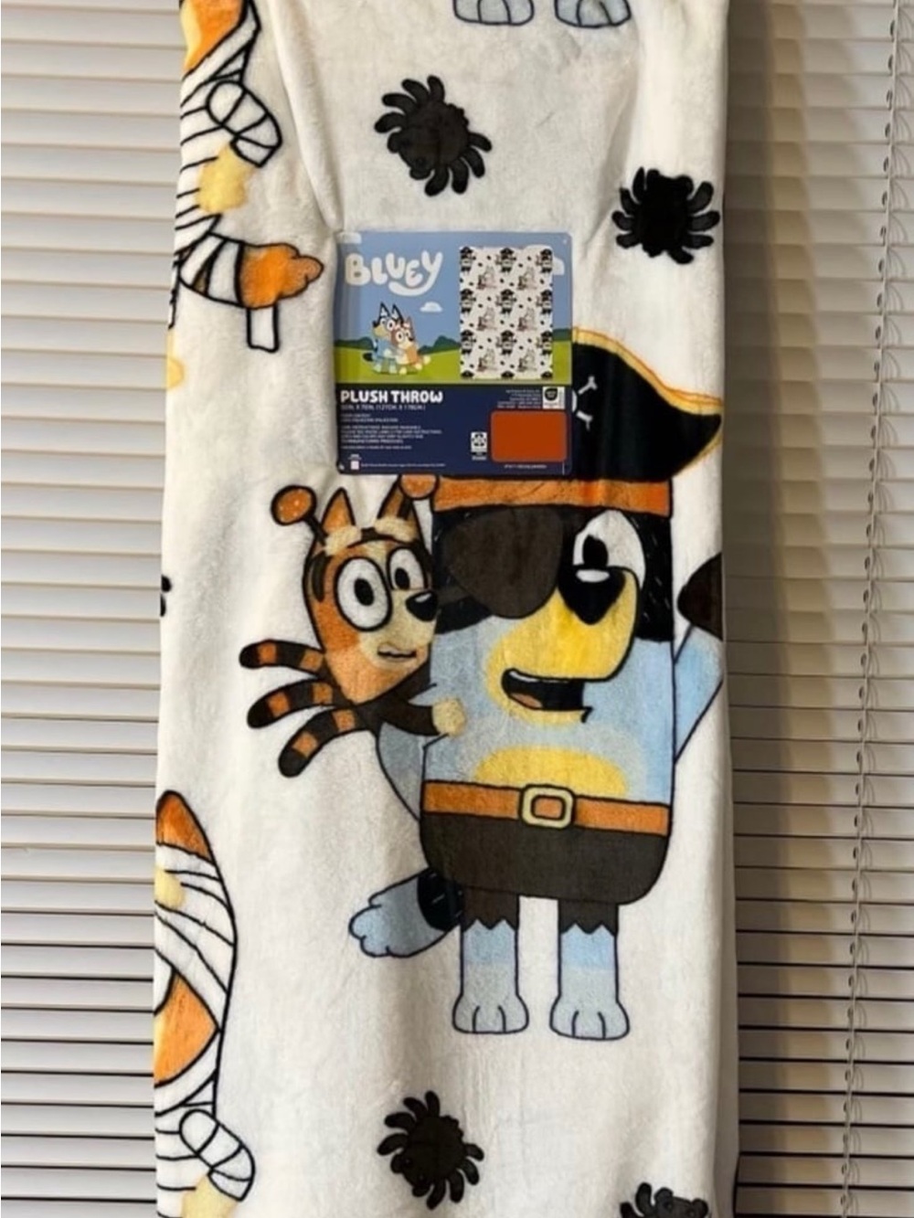 Bluey and bingo Halloween blanket